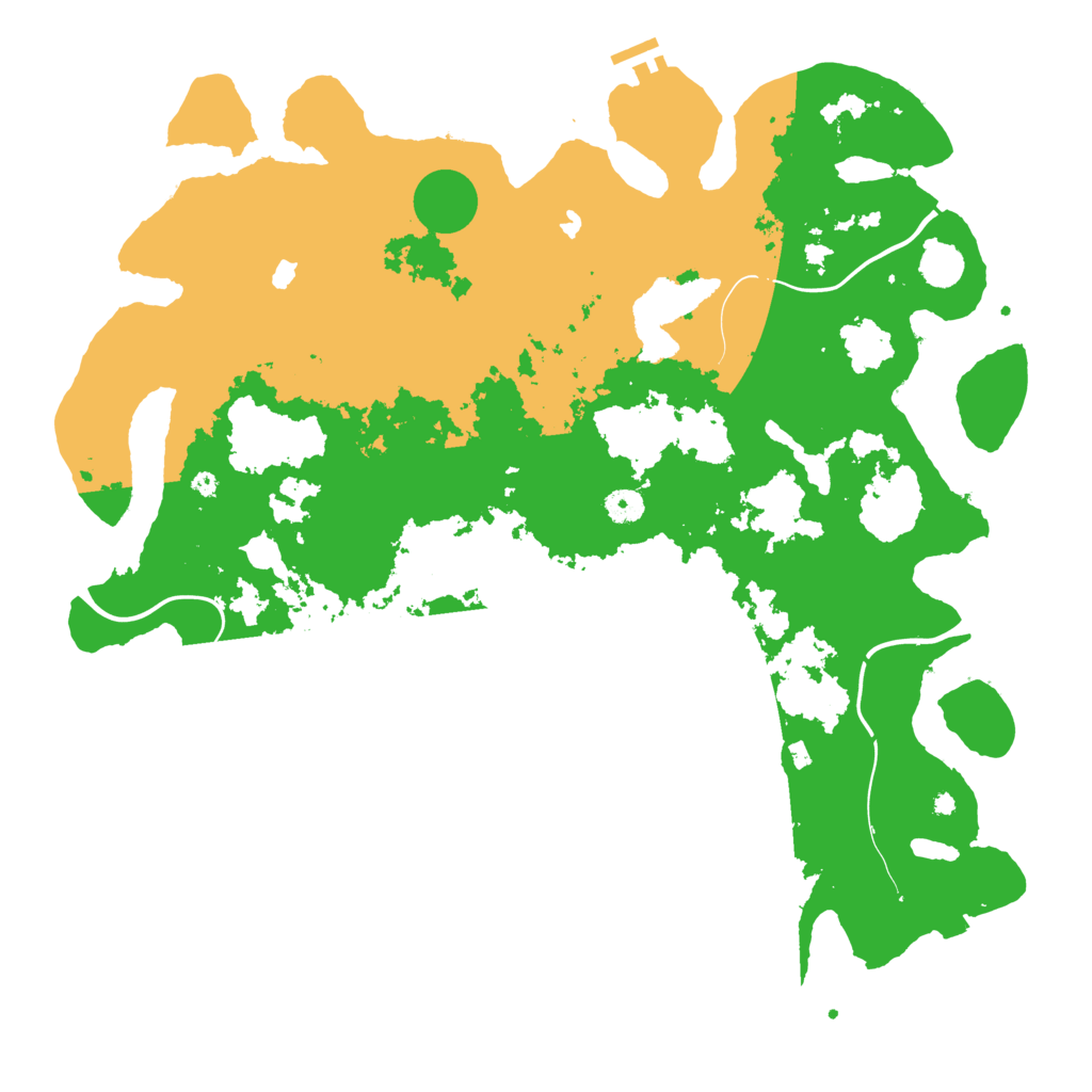 Biome Rust Map: Procedural Map, Size: 4500, Seed: 4004688