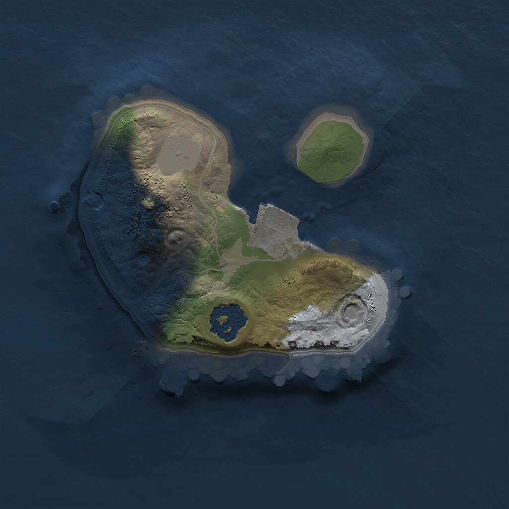 Rust Map: Procedural Map, Size: 1400, Seed: 1500, 1 Monuments