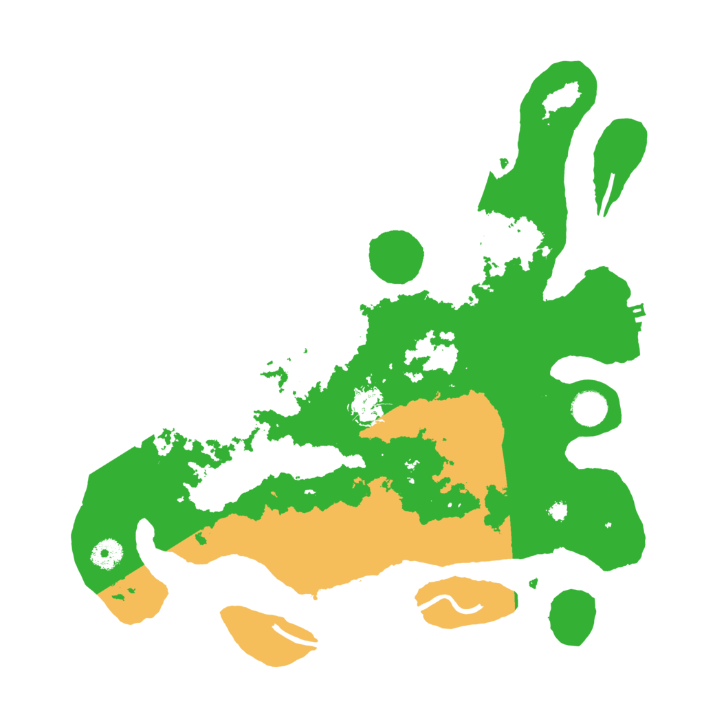 Biome Rust Map: Procedural Map, Size: 3500, Seed: 123888