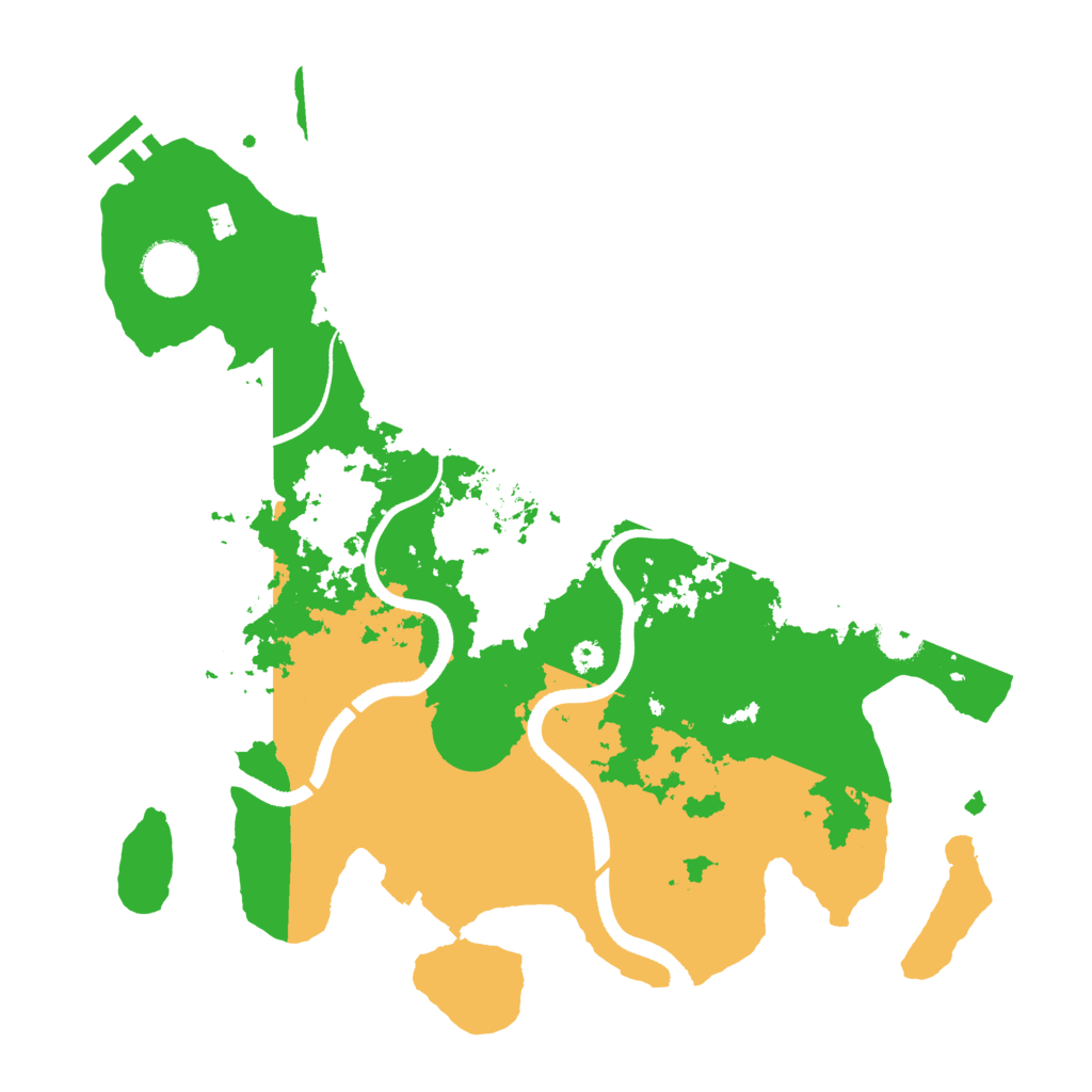 Biome Rust Map: Procedural Map, Size: 3500, Seed: 802455695