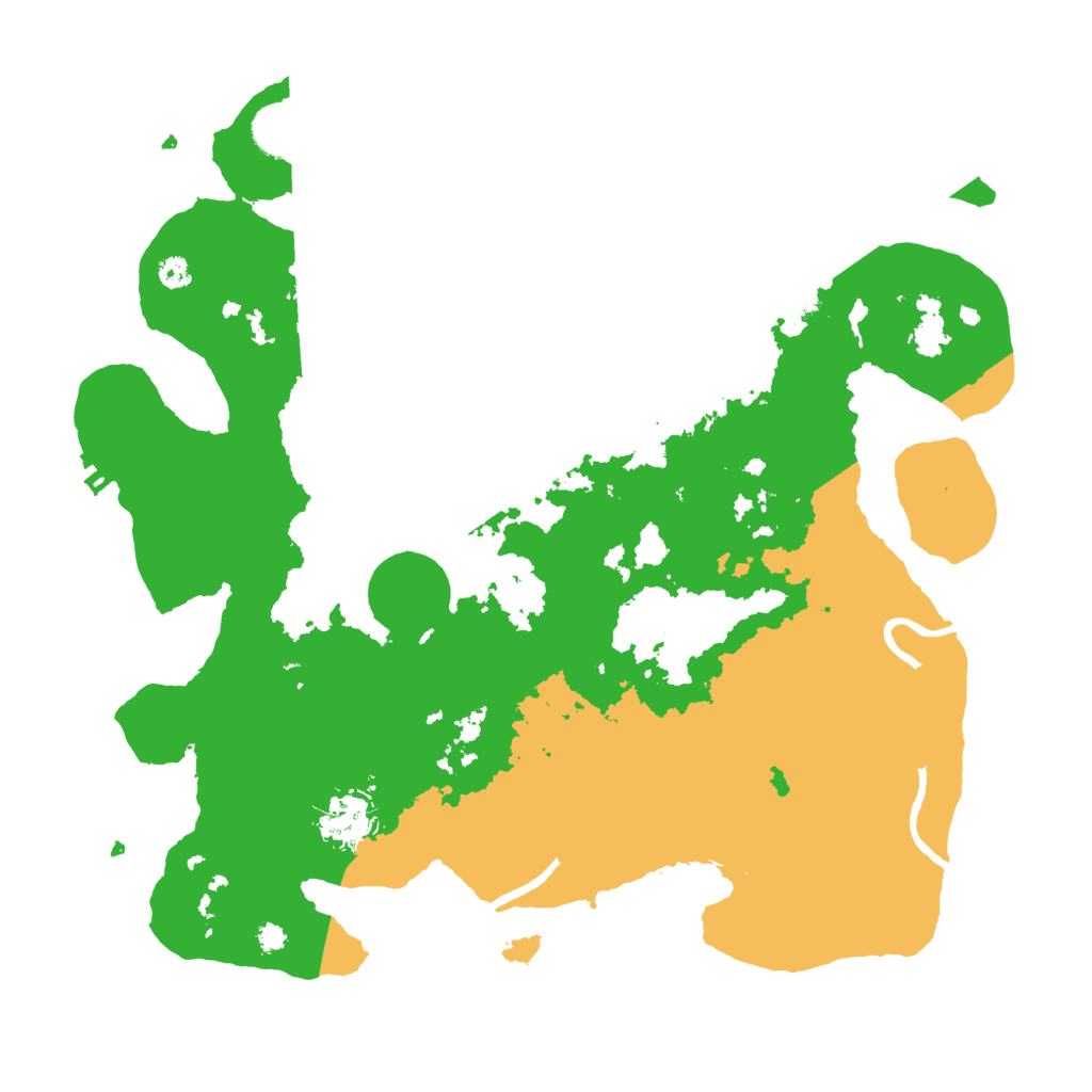 Biome Rust Map: Procedural Map, Size: 3500, Seed: 278576857