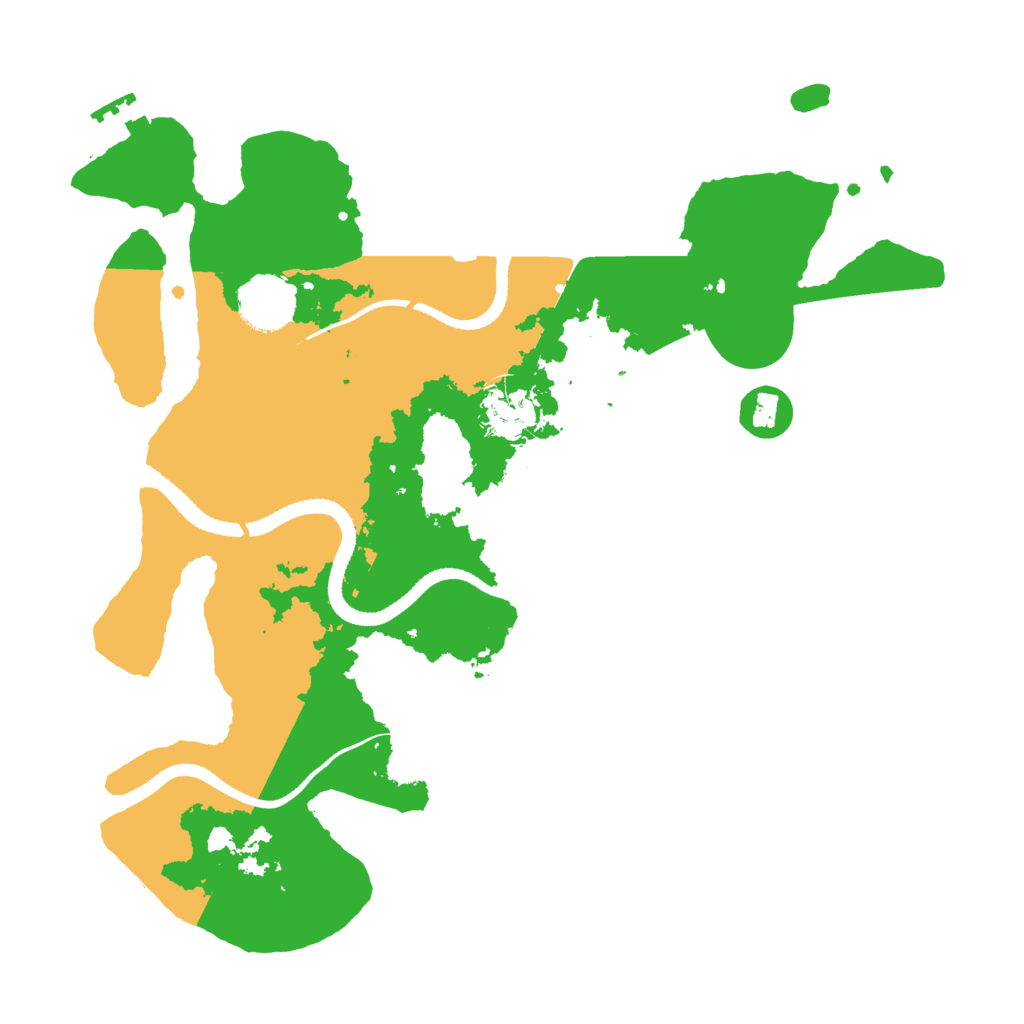 Biome Rust Map: Procedural Map, Size: 3250, Seed: 4564518