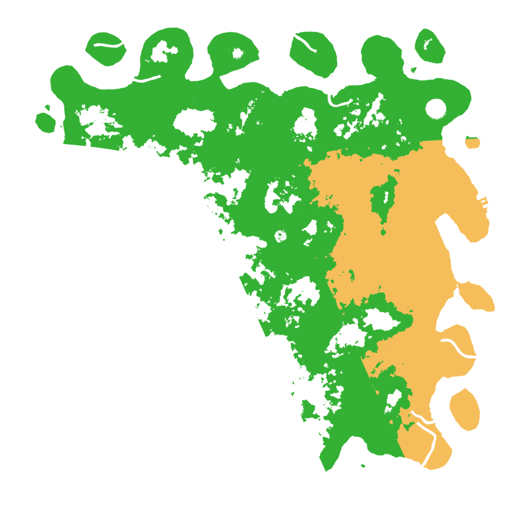 Biome Rust Map: Procedural Map, Size: 4500, Seed: 4757600
