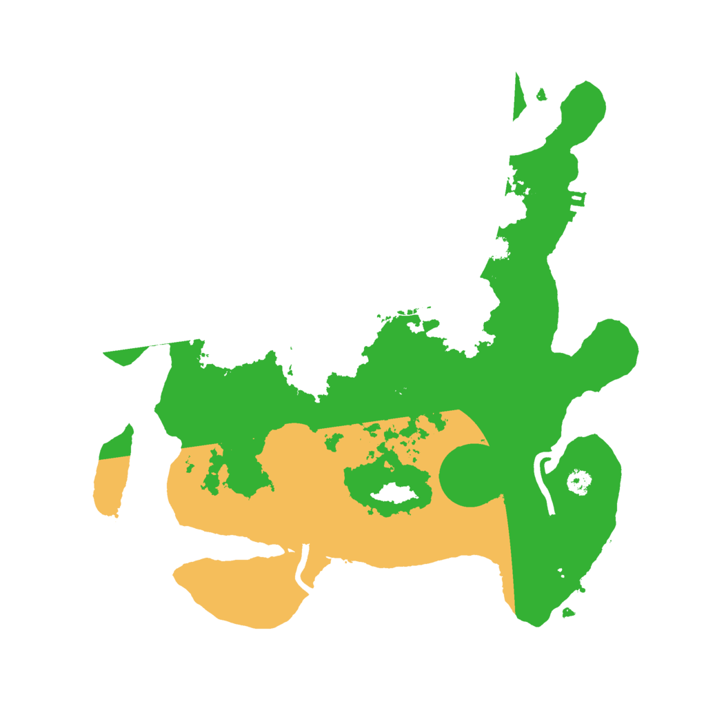 Biome Rust Map: Procedural Map, Size: 3000, Seed: 158975774