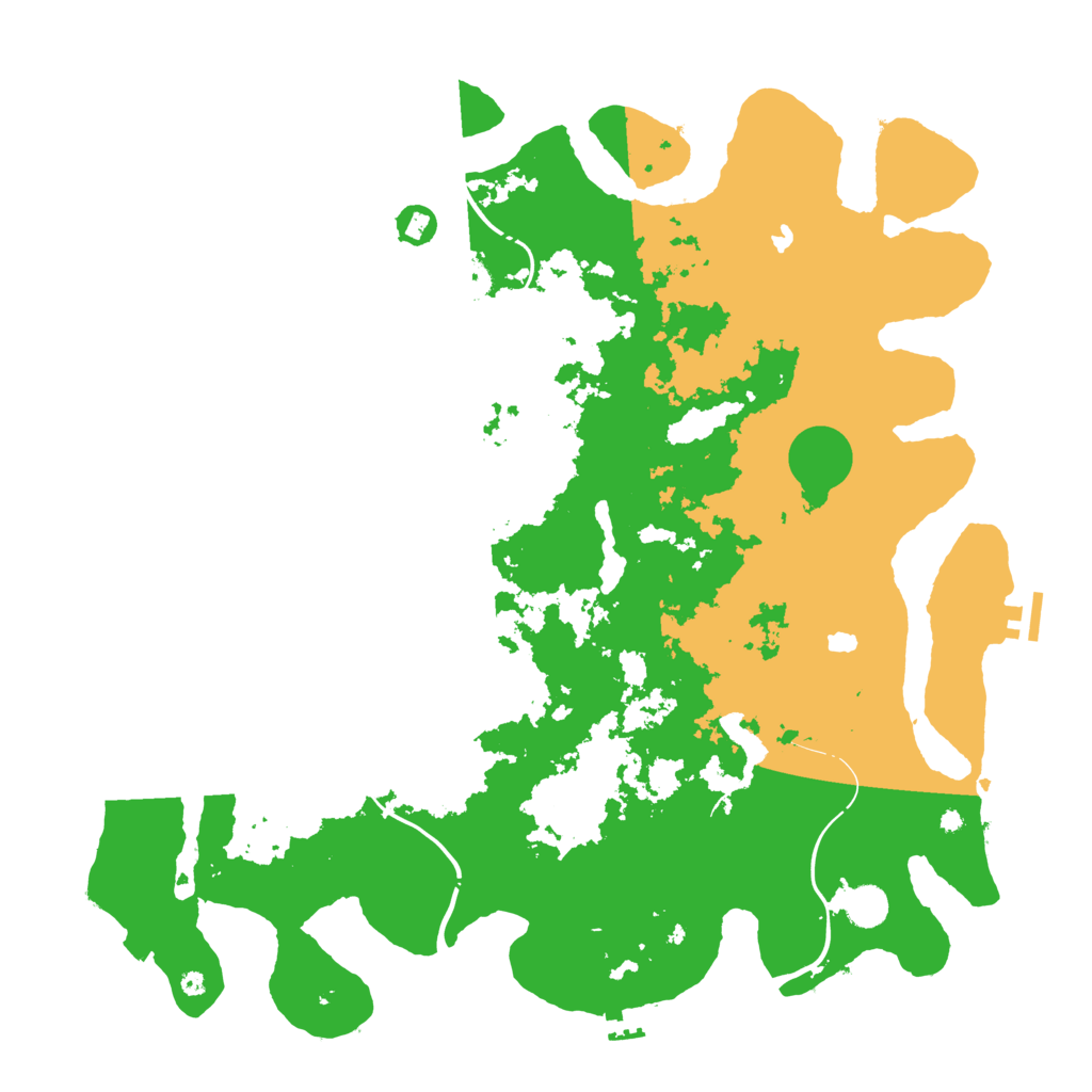 Biome Rust Map: Procedural Map, Size: 4500, Seed: 3045285