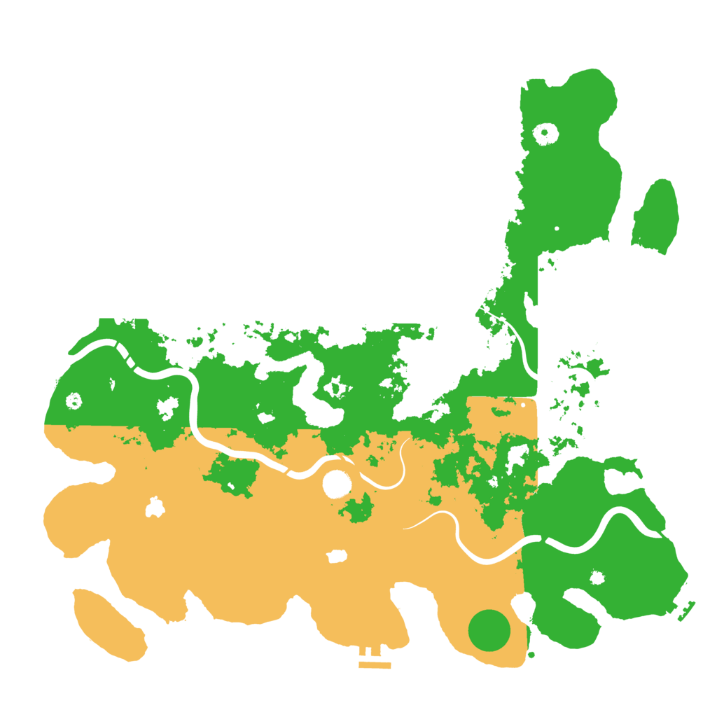 Biome Rust Map: Procedural Map, Size: 4500, Seed: 257772