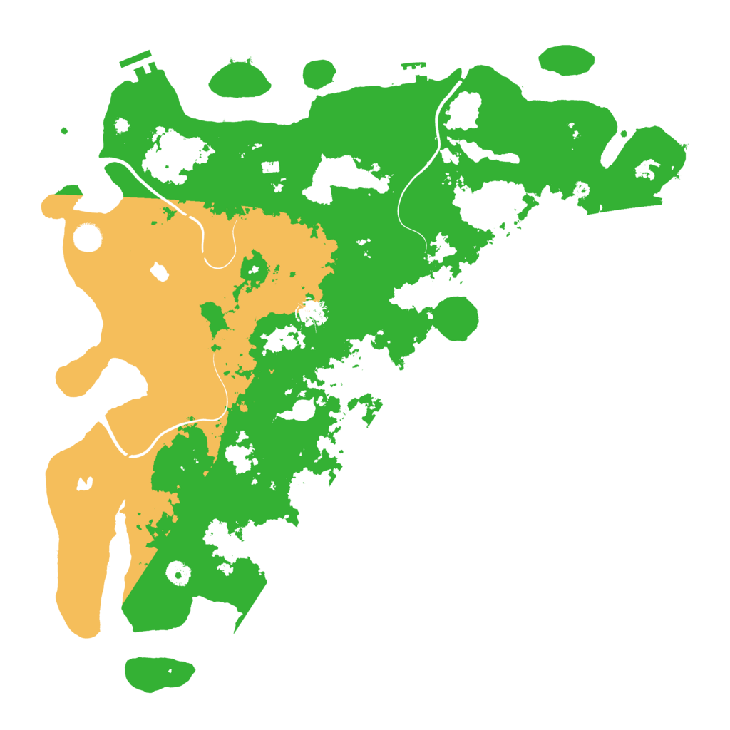 Biome Rust Map: Procedural Map, Size: 4500, Seed: 996907