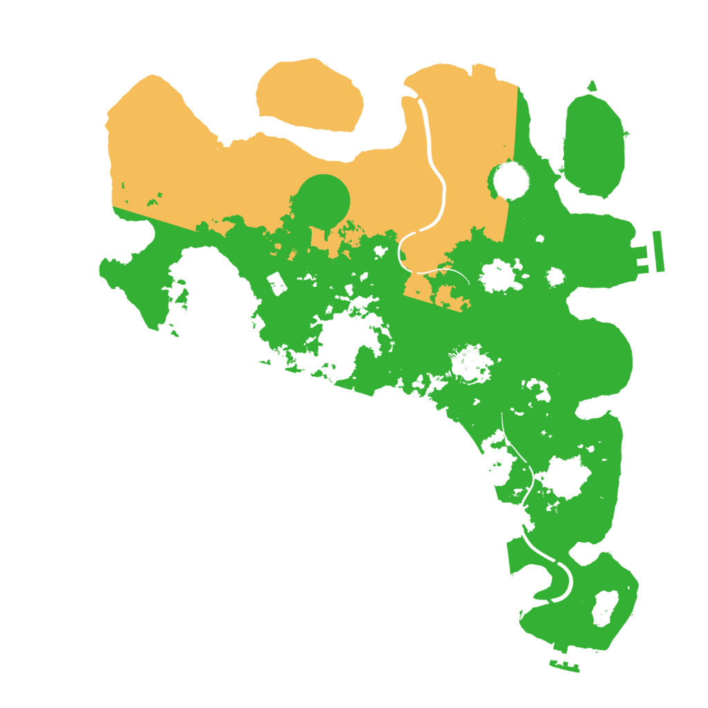 Biome Rust Map: Procedural Map, Size: 3500, Seed: 546671941