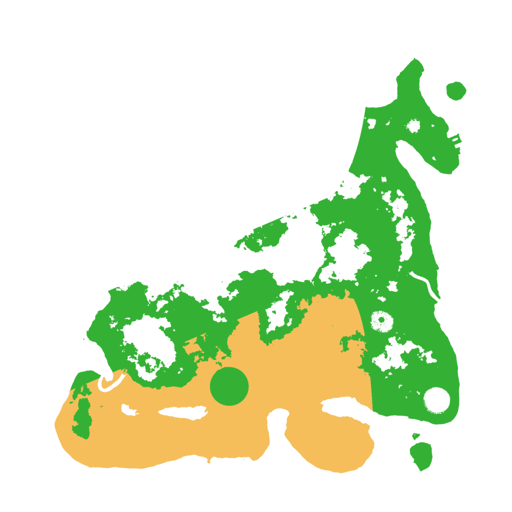 Biome Rust Map: Procedural Map, Size: 3500, Seed: 4141