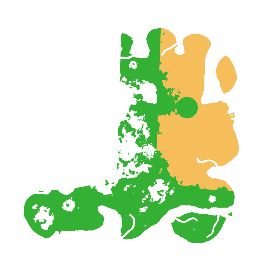 Biome Rust Map: Procedural Map, Size: 3250, Seed: 684722