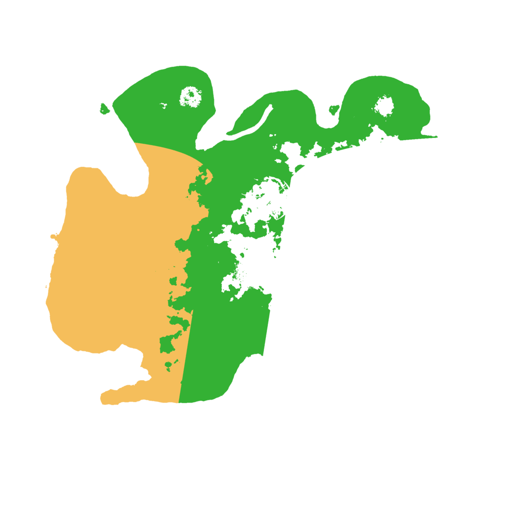 Biome Rust Map: Procedural Map, Size: 2400, Seed: 21314