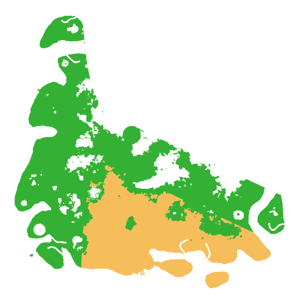 Biome Rust Map: Procedural Map, Size: 4500, Seed: 149457