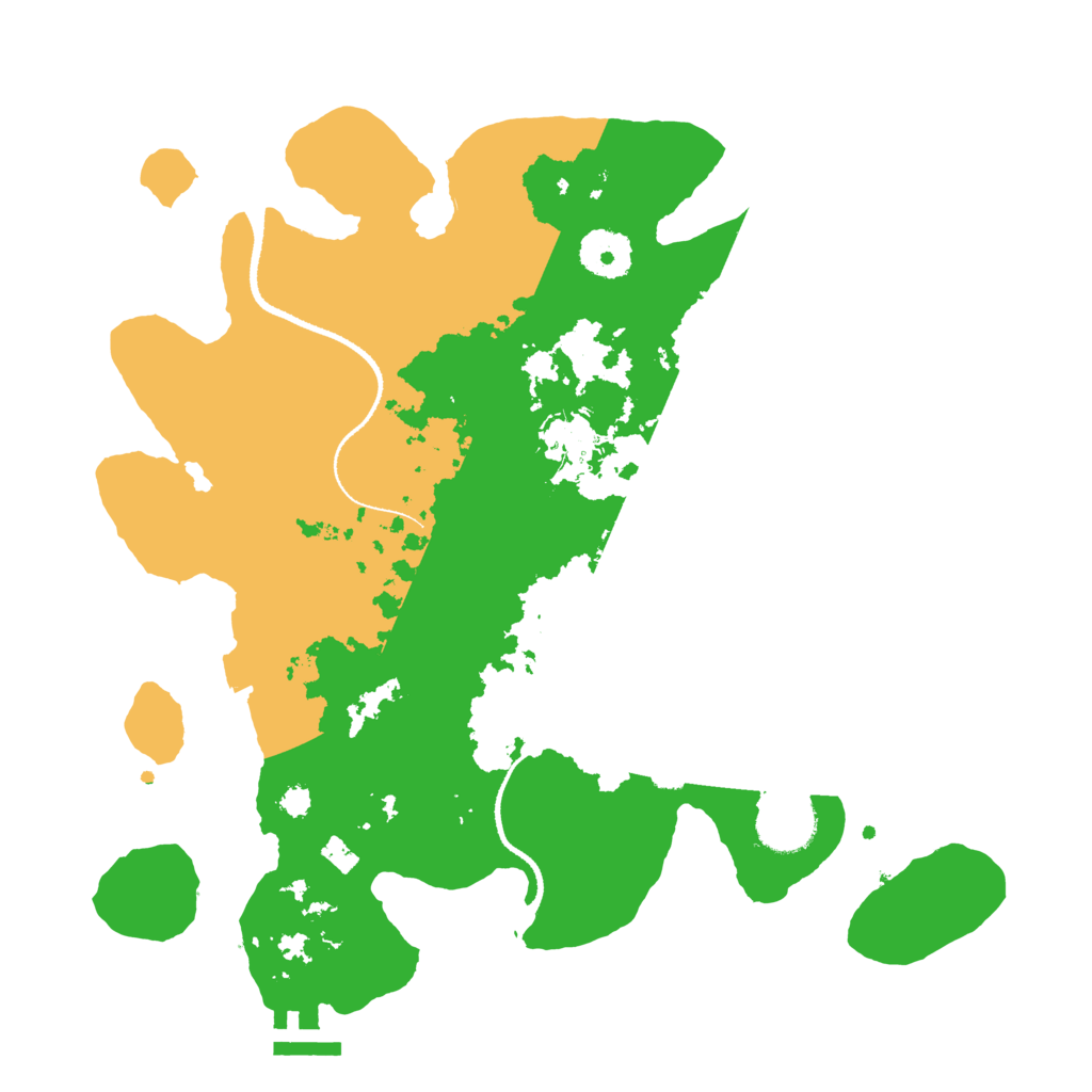 Biome Rust Map: Procedural Map, Size: 3250, Seed: 251356