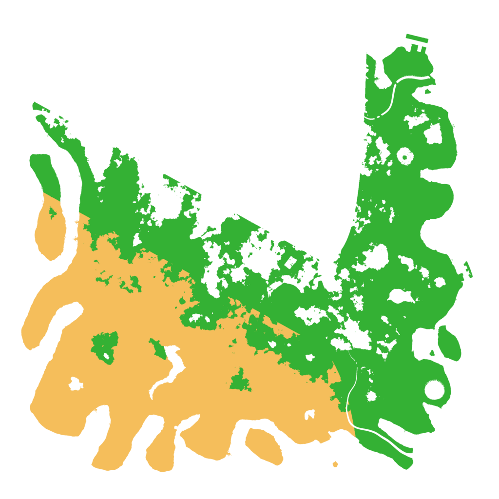 Biome Rust Map: Procedural Map, Size: 4500, Seed: 2290754