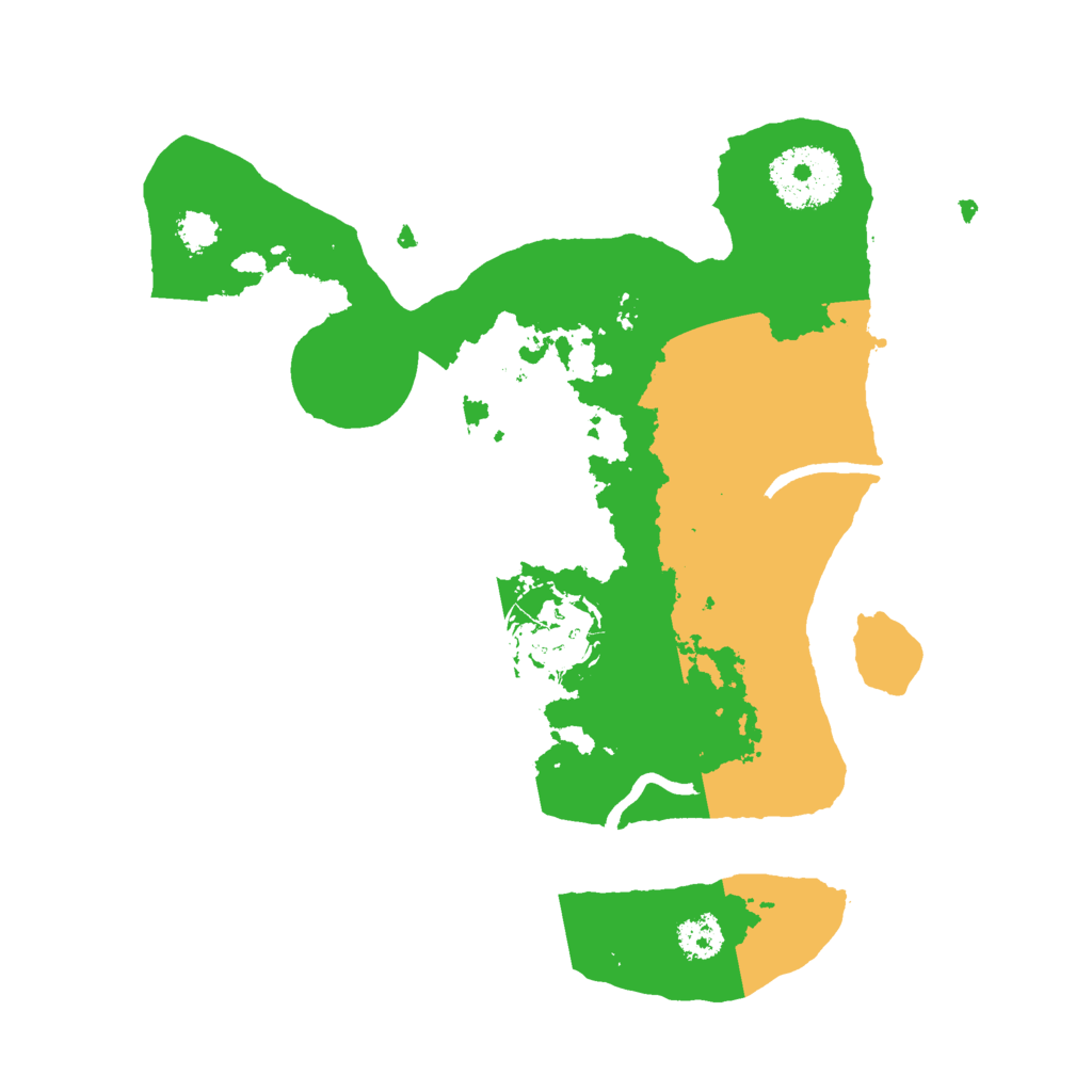 Biome Rust Map: Procedural Map, Size: 2500, Seed: 43287