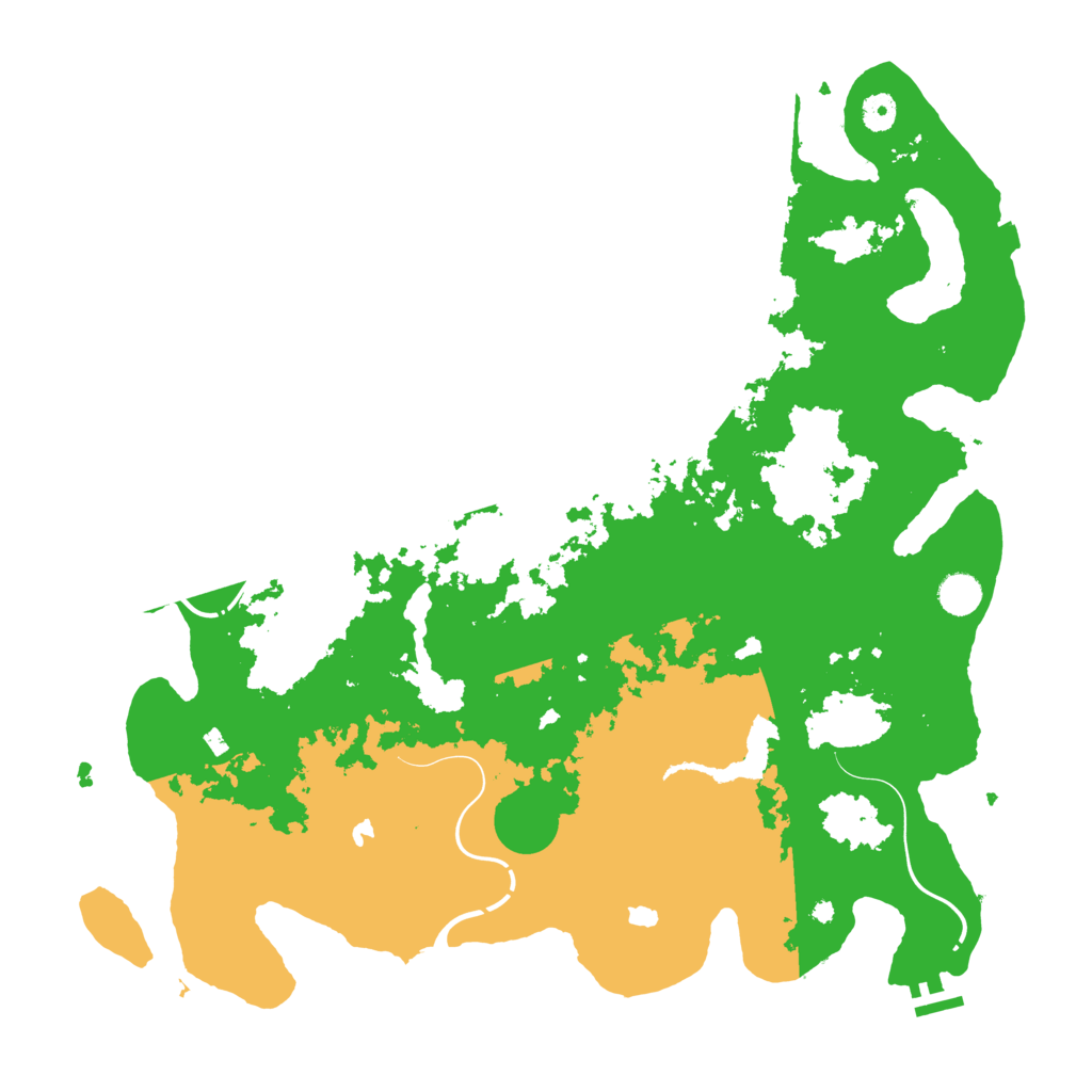 Biome Rust Map: Procedural Map, Size: 4500, Seed: 5532101