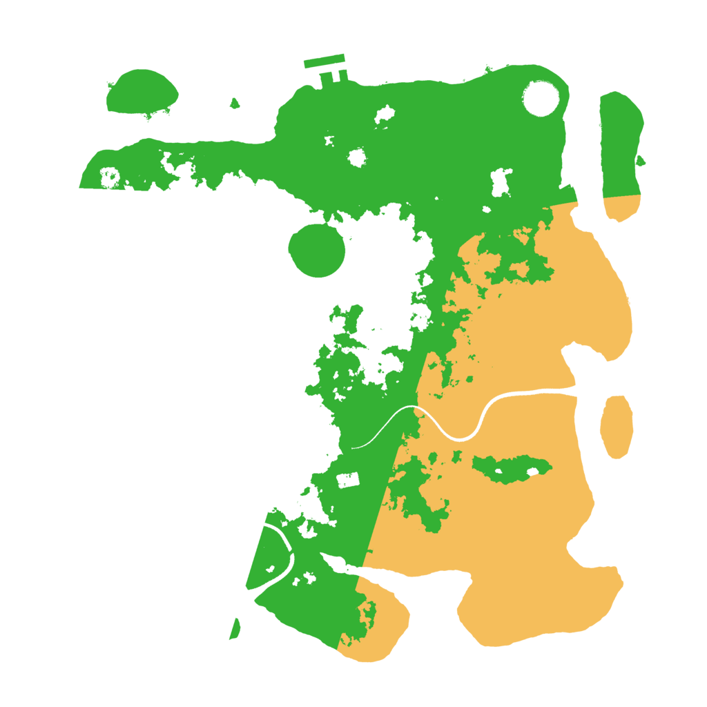 Biome Rust Map: Procedural Map, Size: 3500, Seed: 987938217
