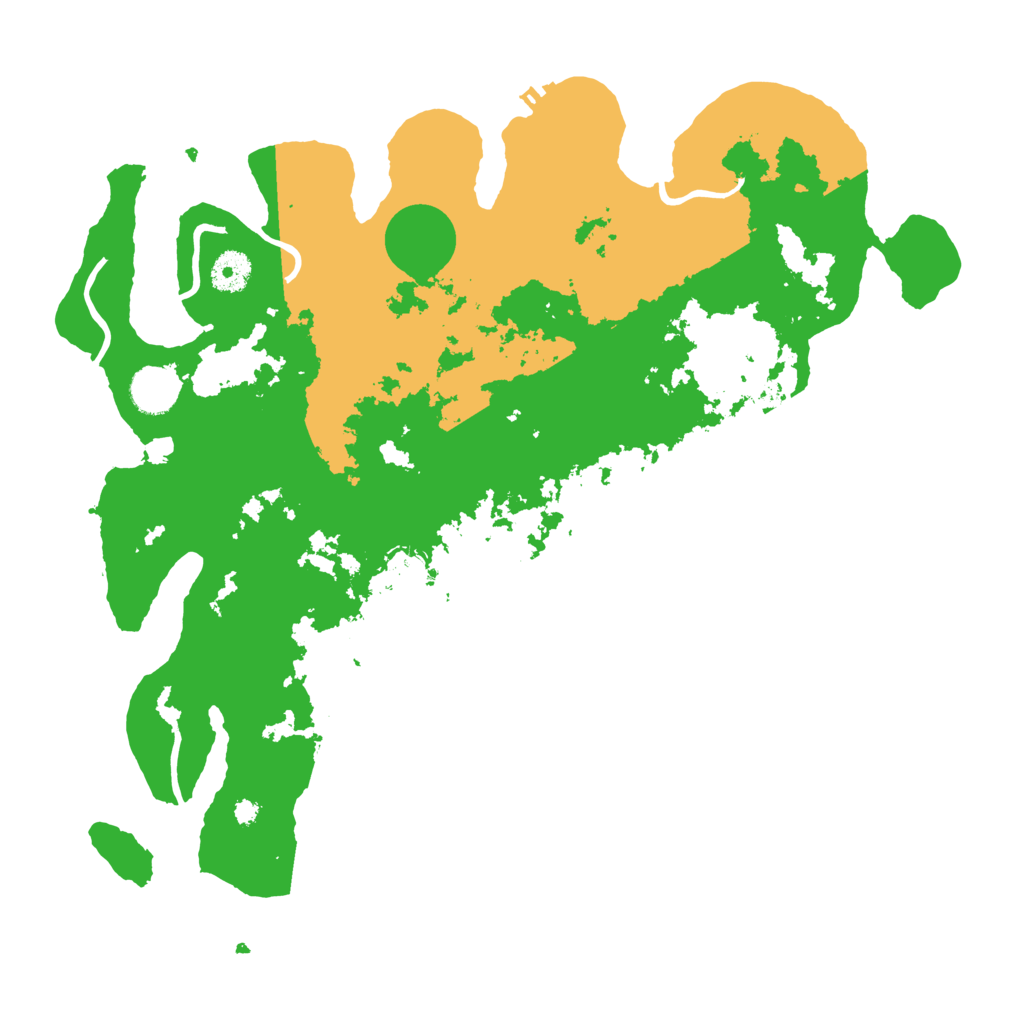 Biome Rust Map: Procedural Map, Size: 3800, Seed: 45325