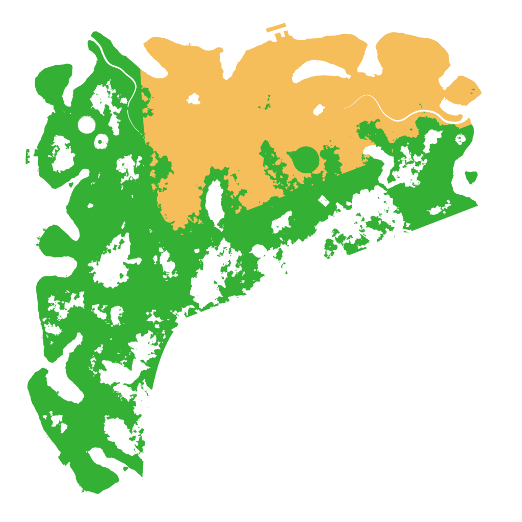 Biome Rust Map: Procedural Map, Size: 5250, Seed: 11223355