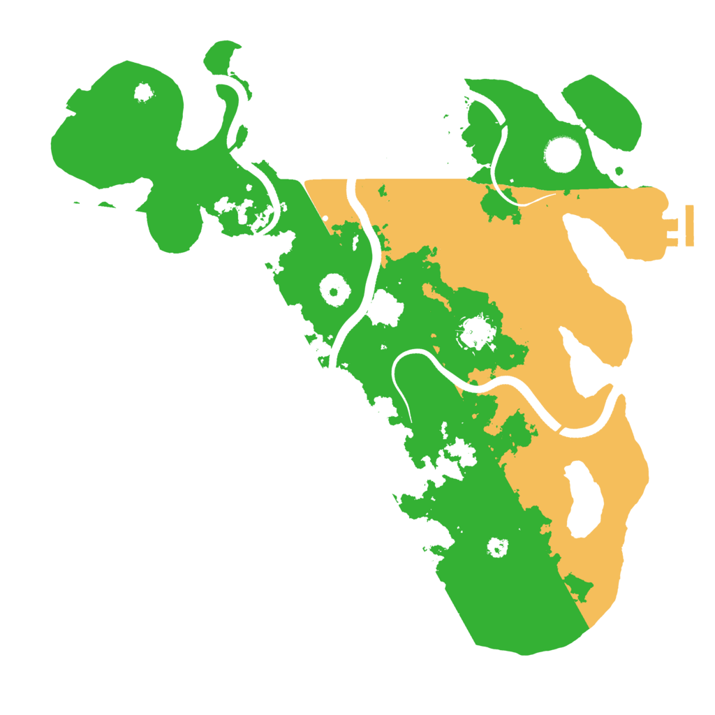 Biome Rust Map: Procedural Map, Size: 3500, Seed: 2118391176