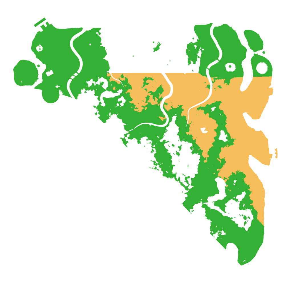 Biome Rust Map: Procedural Map, Size: 4500, Seed: 2396543