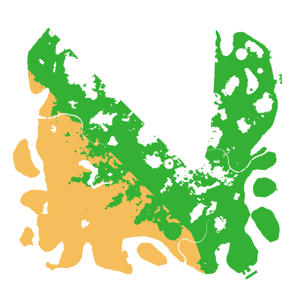 Biome Rust Map: Procedural Map, Size: 4500, Seed: 671182