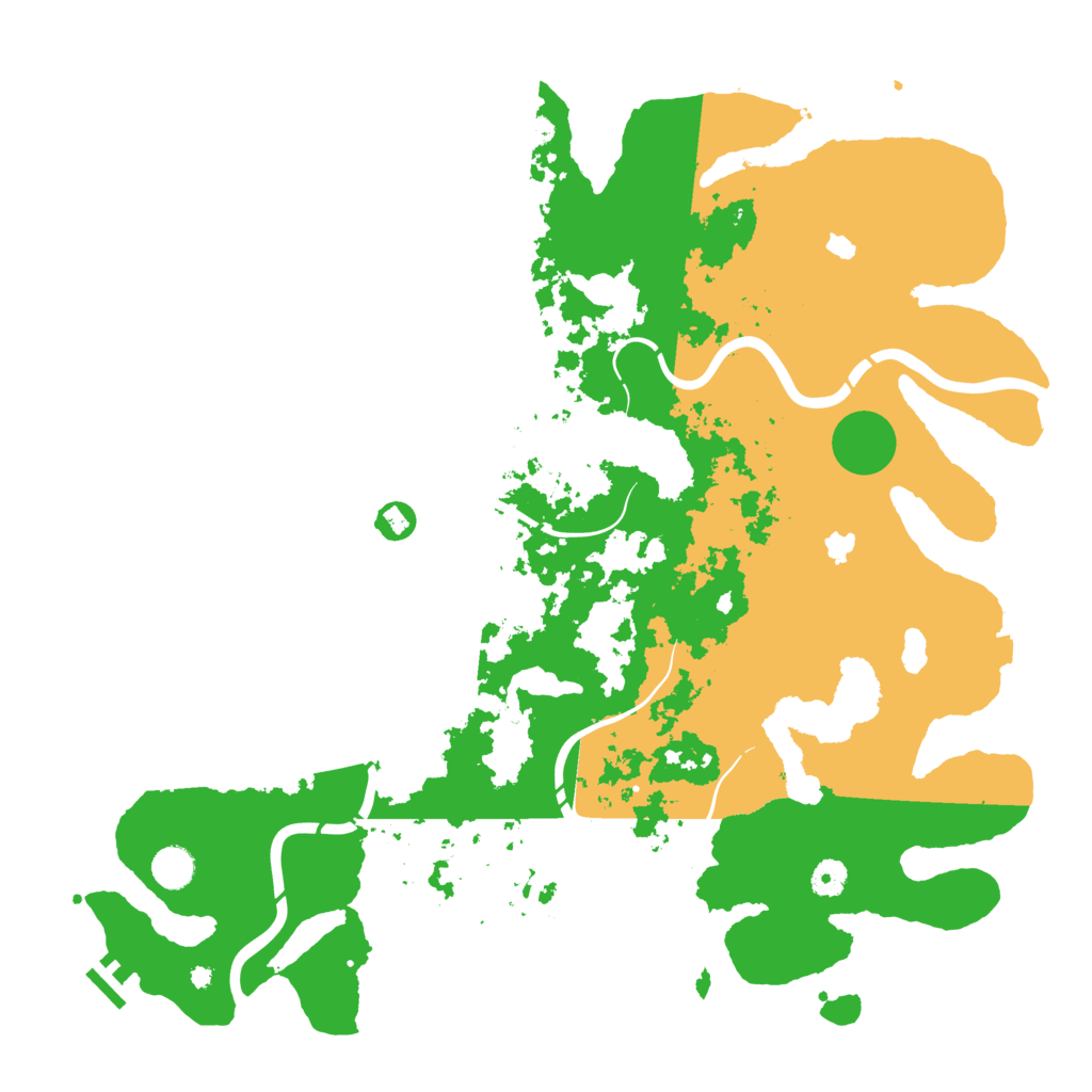 Biome Rust Map: Procedural Map, Size: 4500, Seed: 5017696