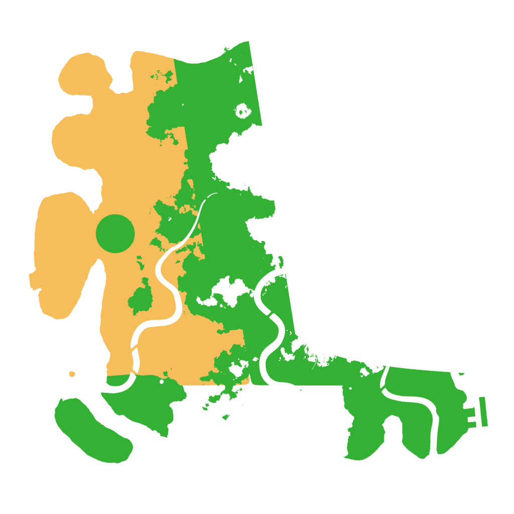 Biome Rust Map: Procedural Map, Size: 3500, Seed: 4523552