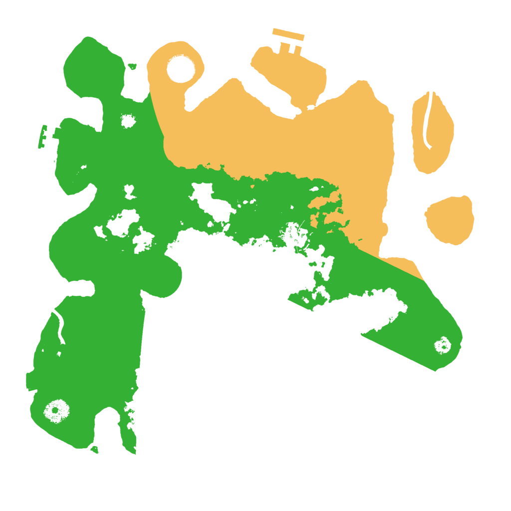 Biome Rust Map: Procedural Map, Size: 3250, Seed: 3145474