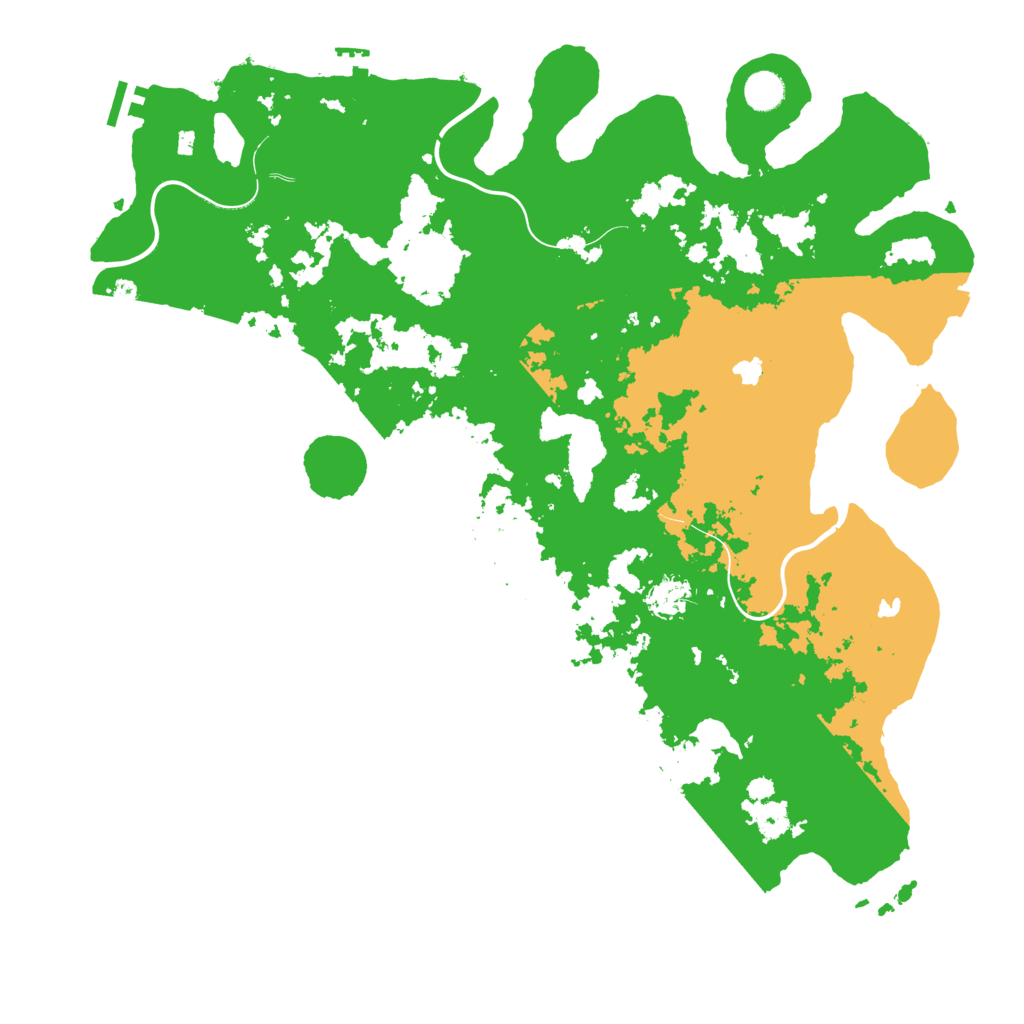 Biome Rust Map: Procedural Map, Size: 4500, Seed: 36