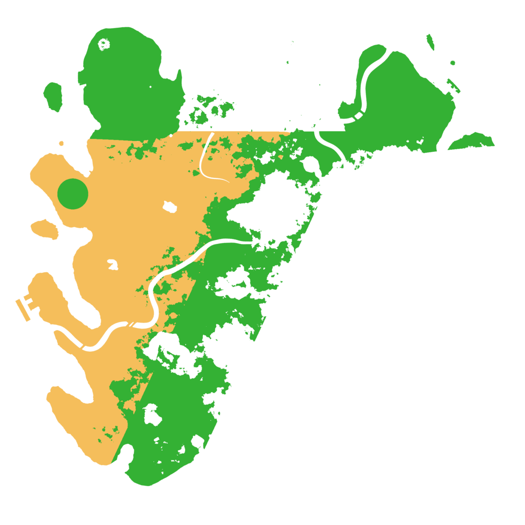 Biome Rust Map: Procedural Map, Size: 4500, Seed: 3838667