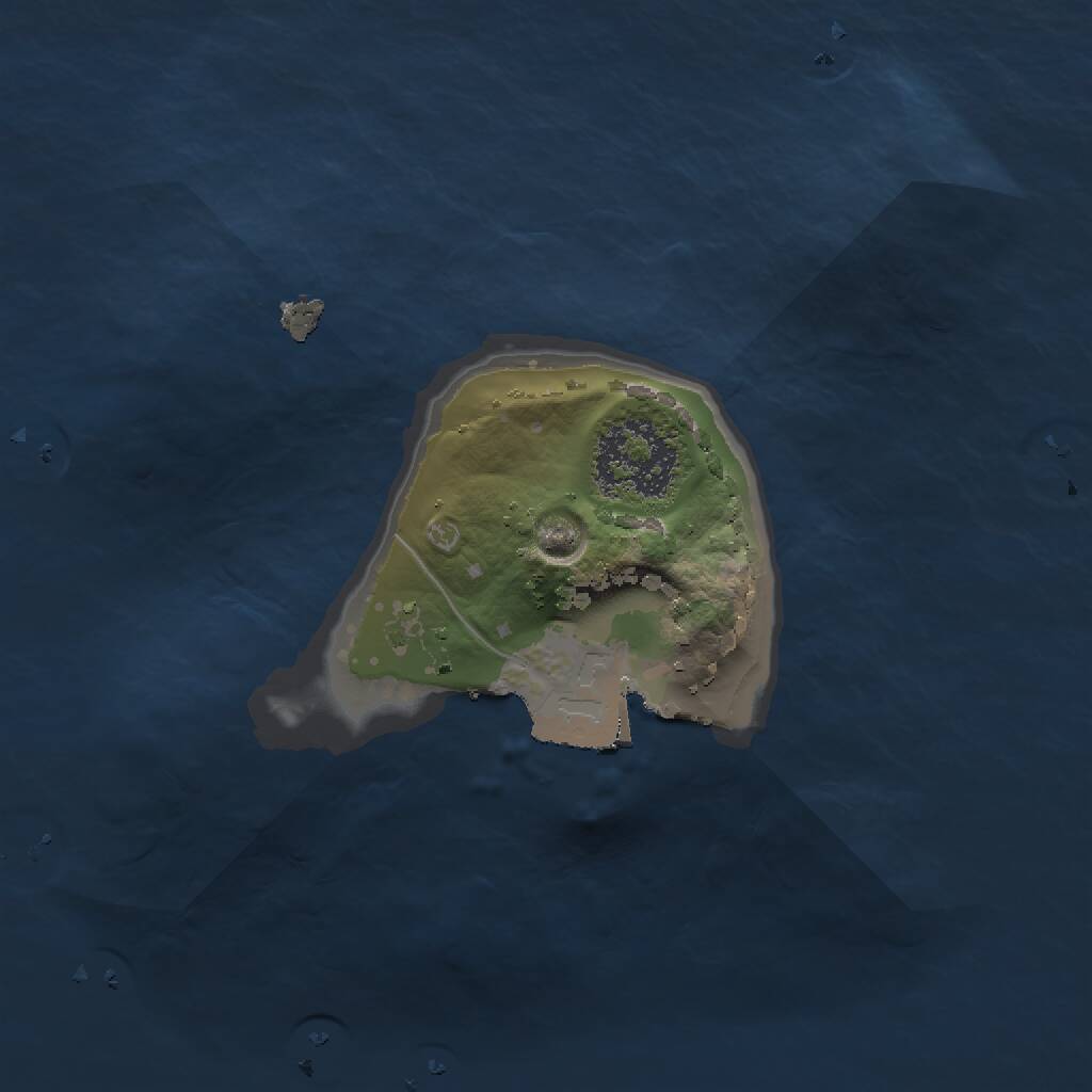 Rust Map: Procedural Map, Size: 1300, Seed: 2051776900, 1 Monuments