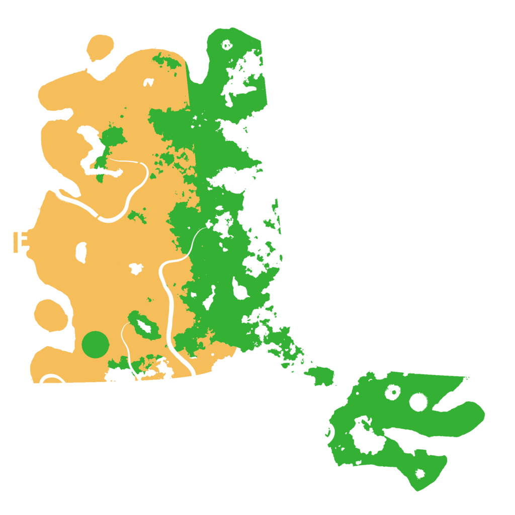 Biome Rust Map: Procedural Map, Size: 5000, Seed: 516