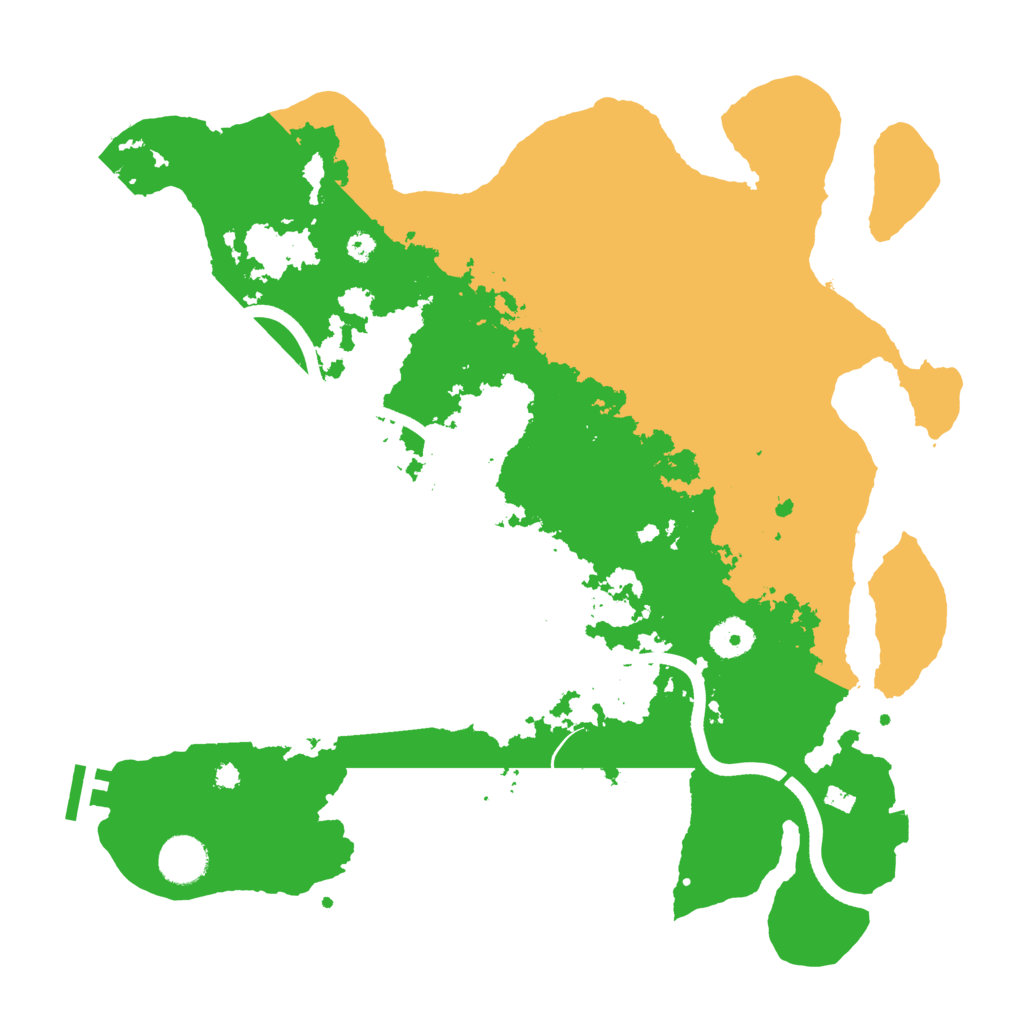 Biome Rust Map: Procedural Map, Size: 3700, Seed: 993432237