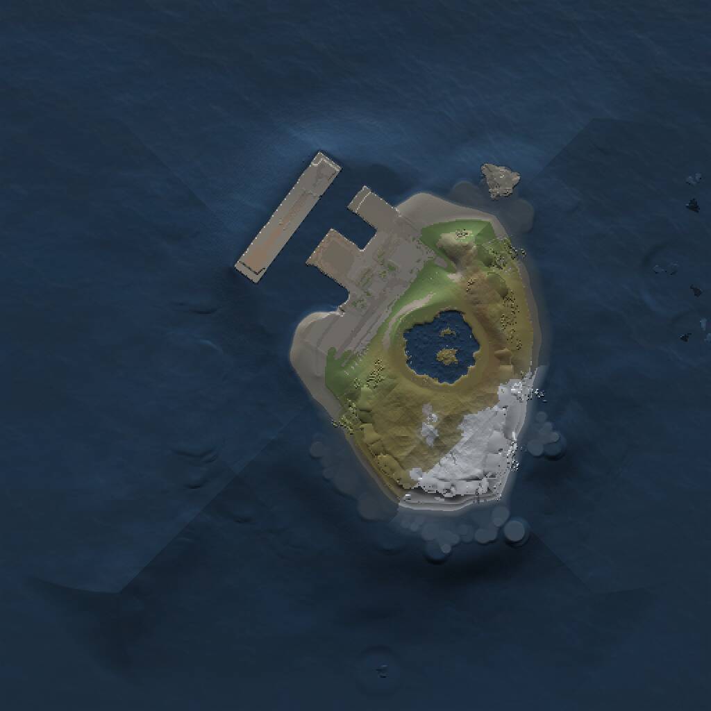 Rust Map: Procedural Map, Size: 1000, Seed: 1480473338, 2 Monuments