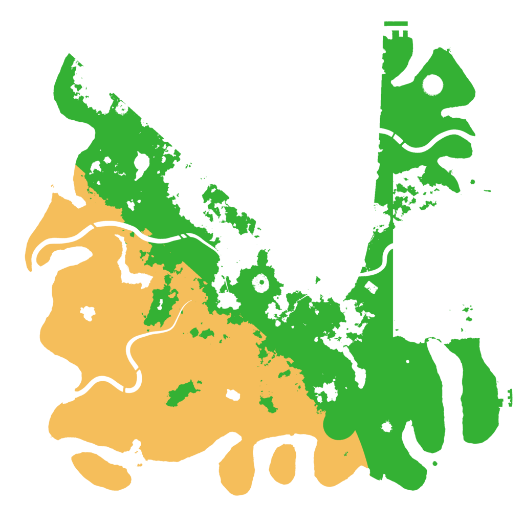 Biome Rust Map: Procedural Map, Size: 4500, Seed: 3808334