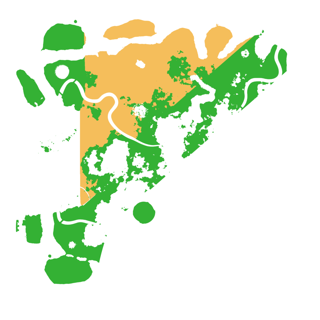Biome Rust Map: Procedural Map, Size: 4100, Seed: 25575