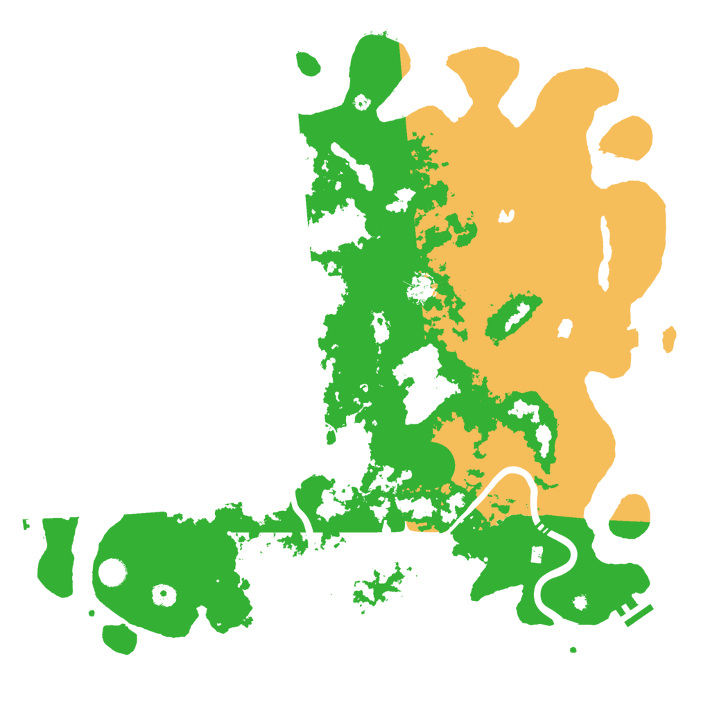 Biome Rust Map: Procedural Map, Size: 4500, Seed: 256