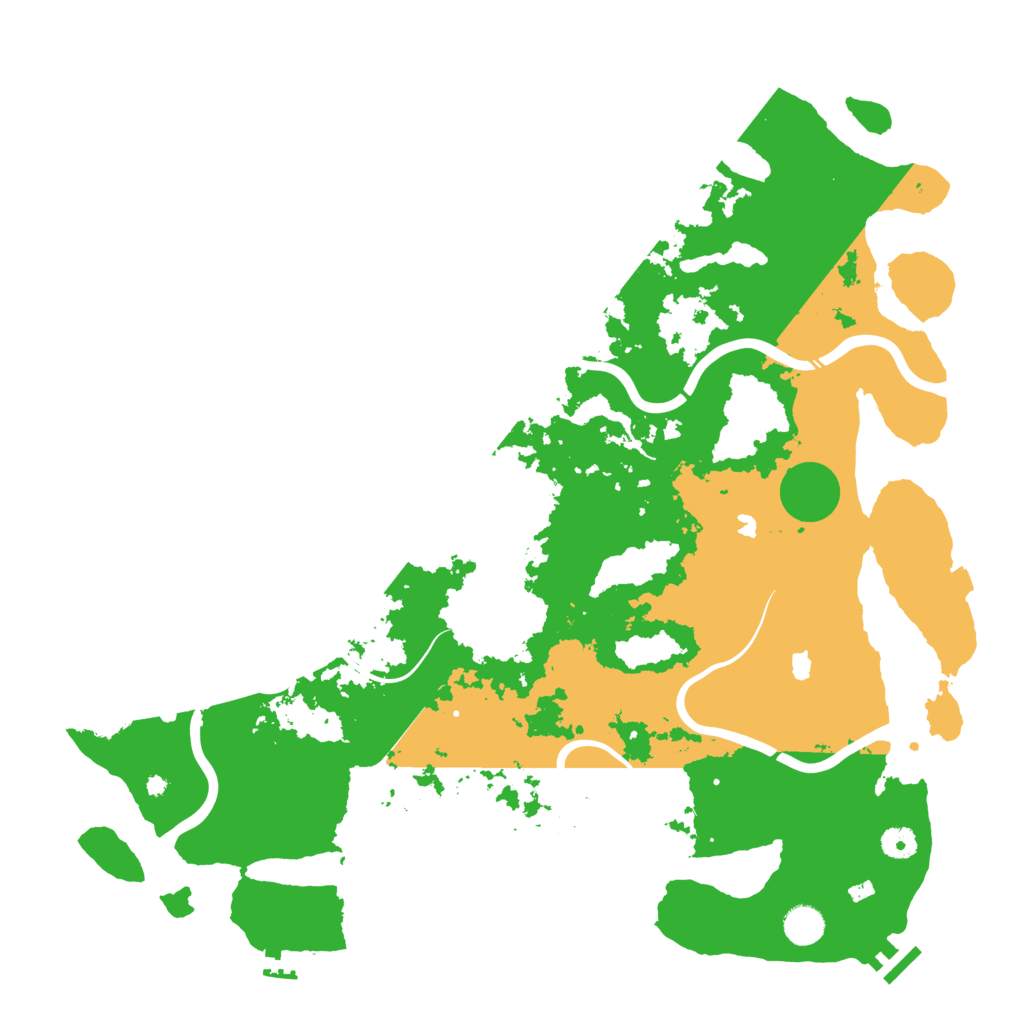 Biome Rust Map: Procedural Map, Size: 4500, Seed: 463058