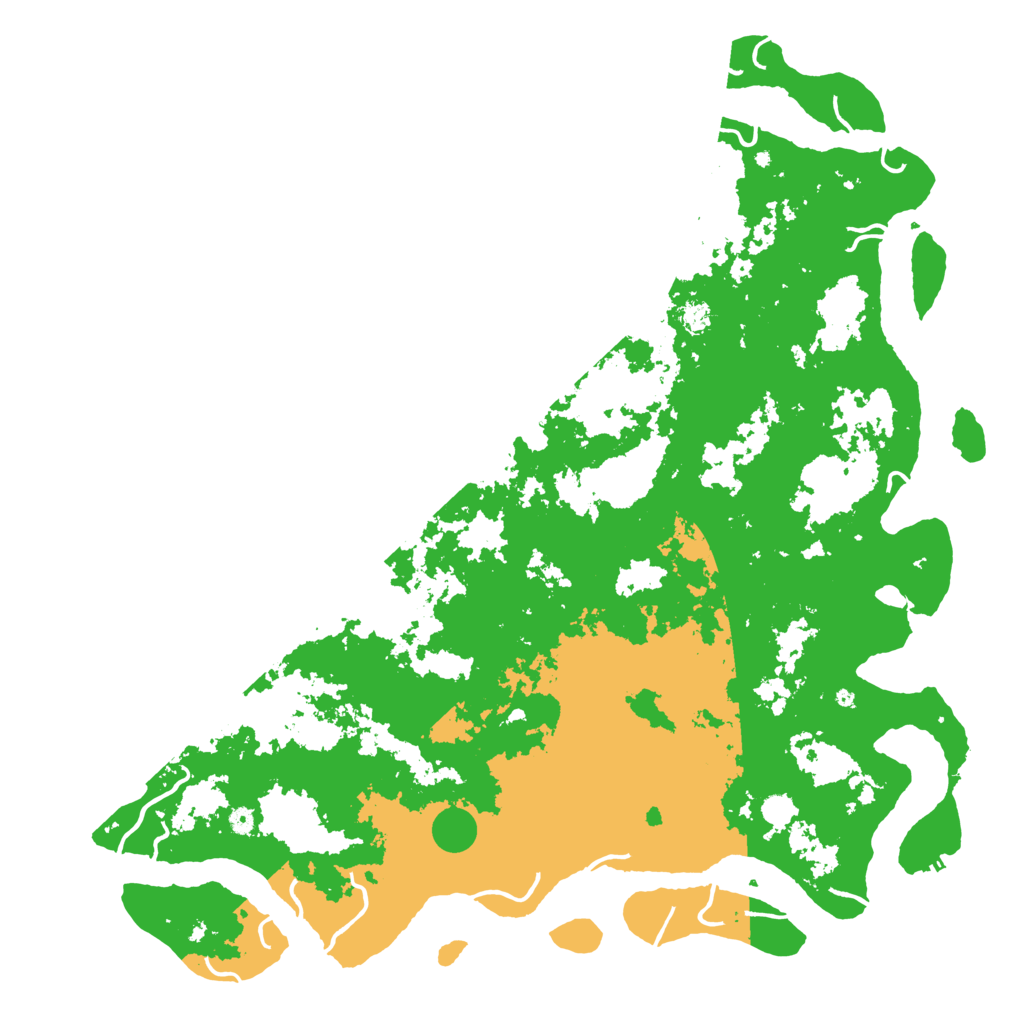 Biome Rust Map: Procedural Map, Size: 6000, Seed: 800001066