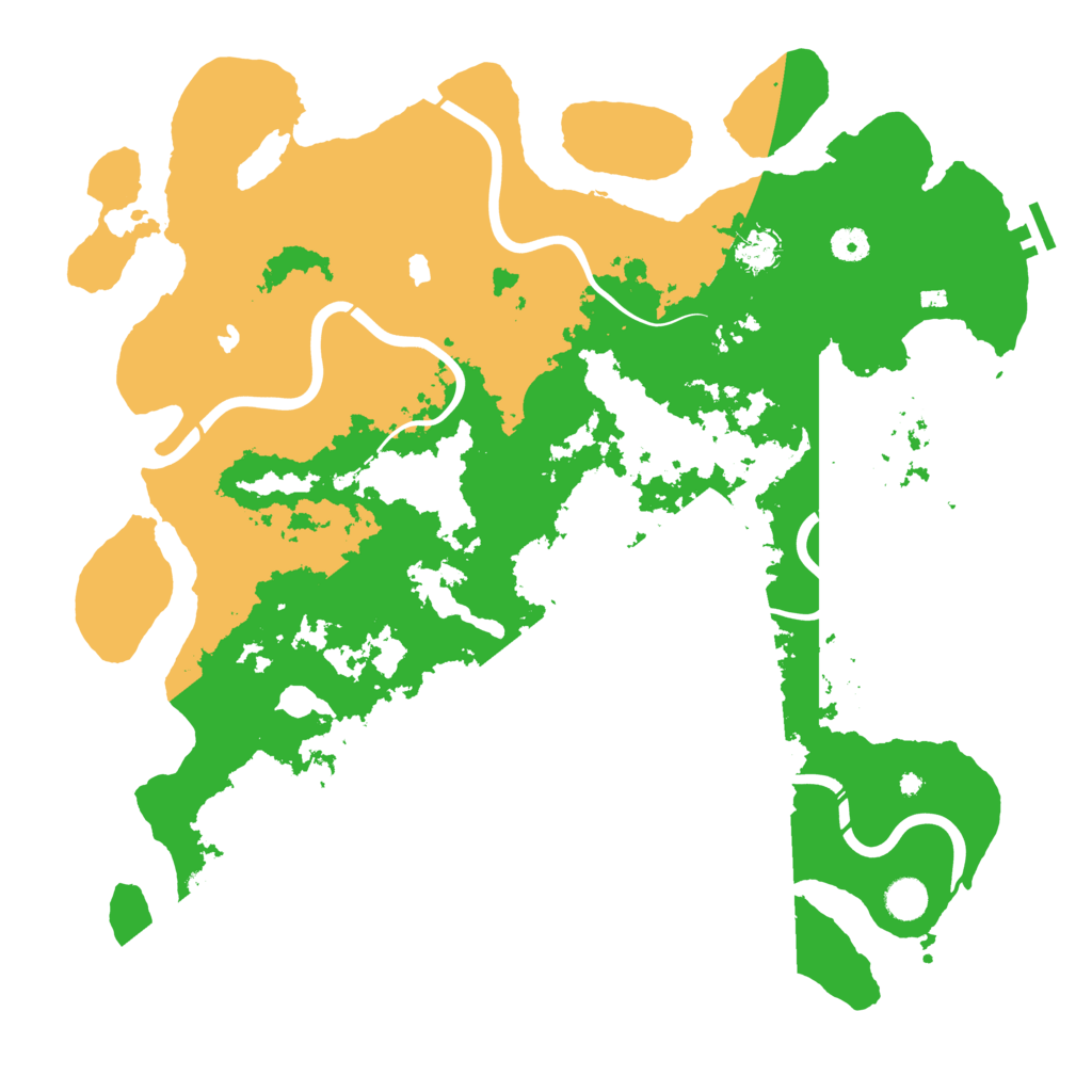 Biome Rust Map: Procedural Map, Size: 4500, Seed: 1232992