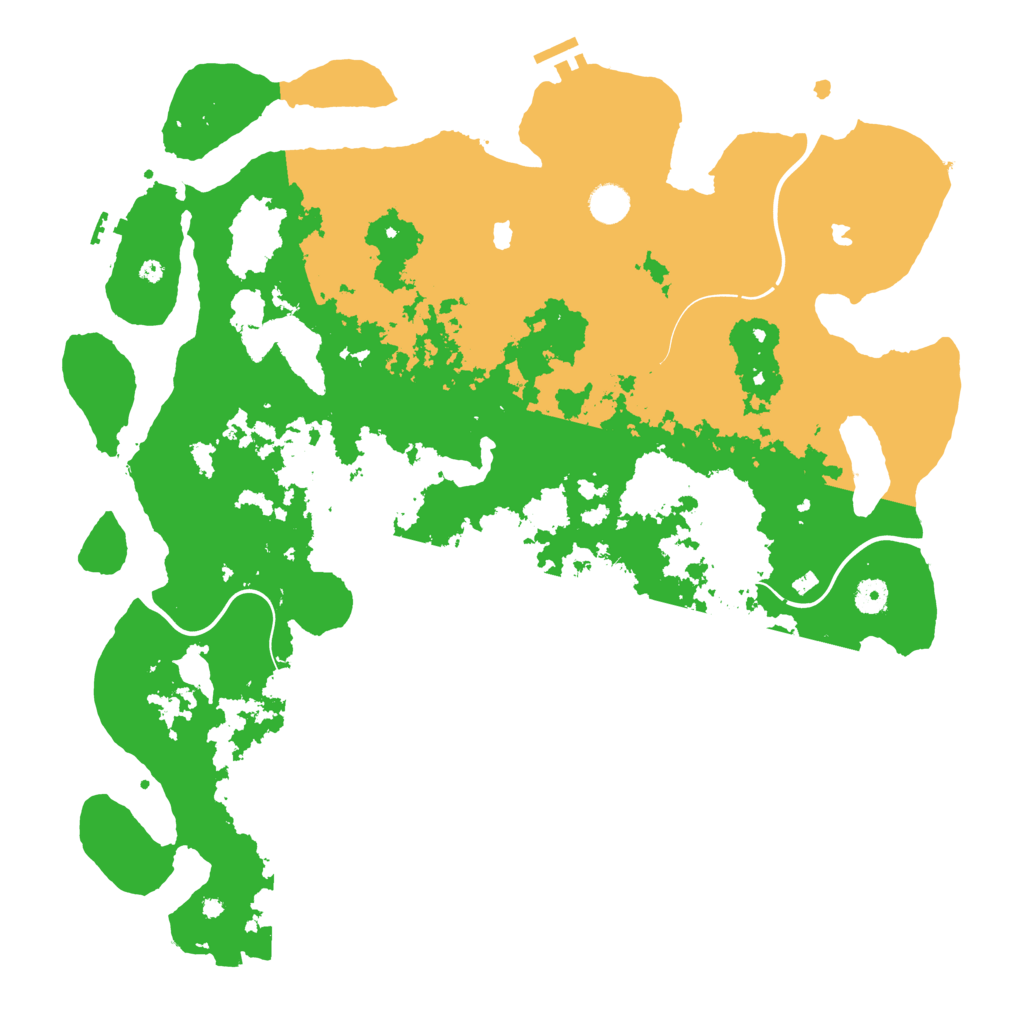Biome Rust Map: Procedural Map, Size: 4500, Seed: 2319108