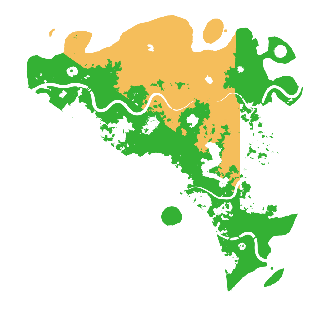 Biome Rust Map: Procedural Map, Size: 4500, Seed: 3570124