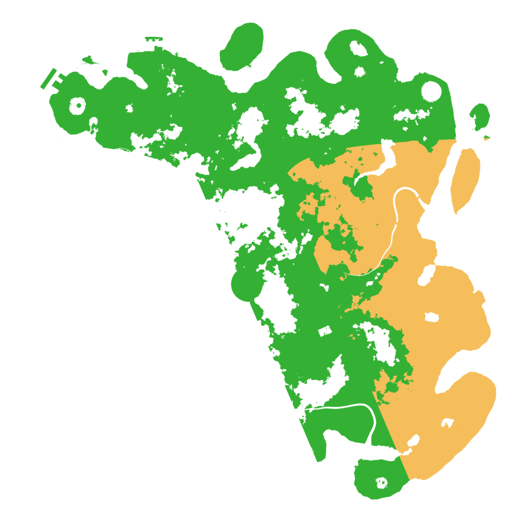 Biome Rust Map: Procedural Map, Size: 4500, Seed: 655349