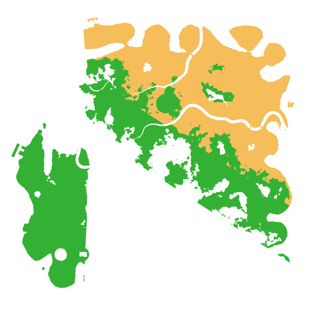 Biome Rust Map: Procedural Map, Size: 4500, Seed: 1240460
