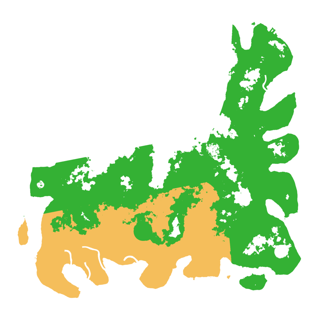 Biome Rust Map: Procedural Map, Size: 4500, Seed: 4760975