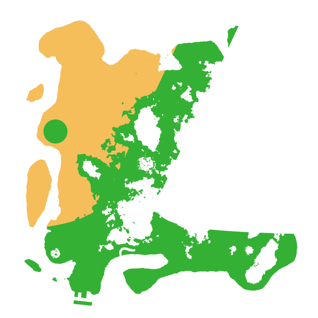 Biome Rust Map: Procedural Map, Size: 3500, Seed: 791682