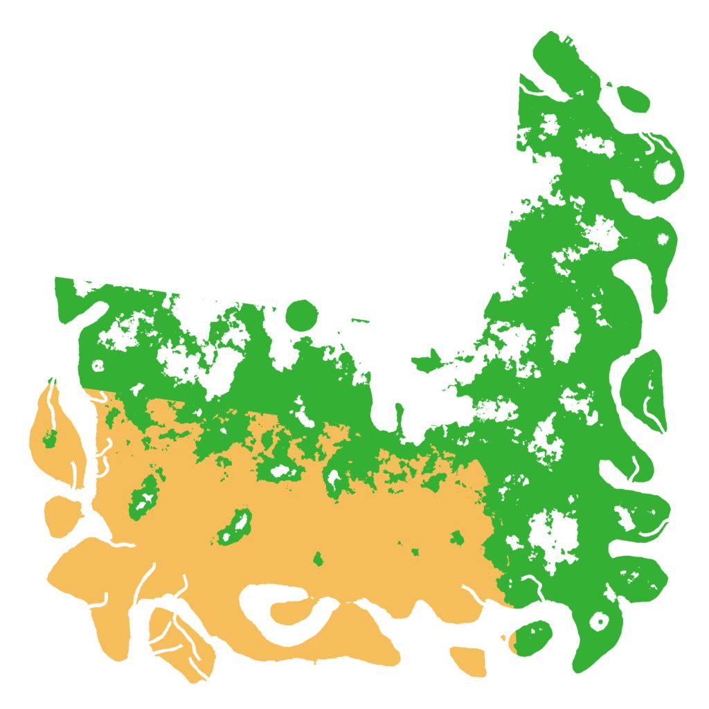 Biome Rust Map: Procedural Map, Size: 6000, Seed: 155236