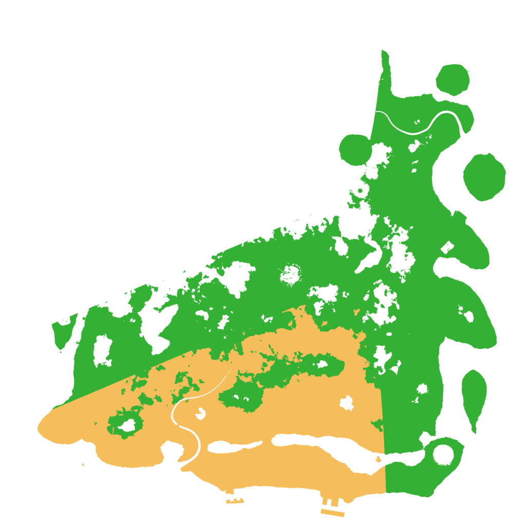 Biome Rust Map: Procedural Map, Size: 4500, Seed: 171485142