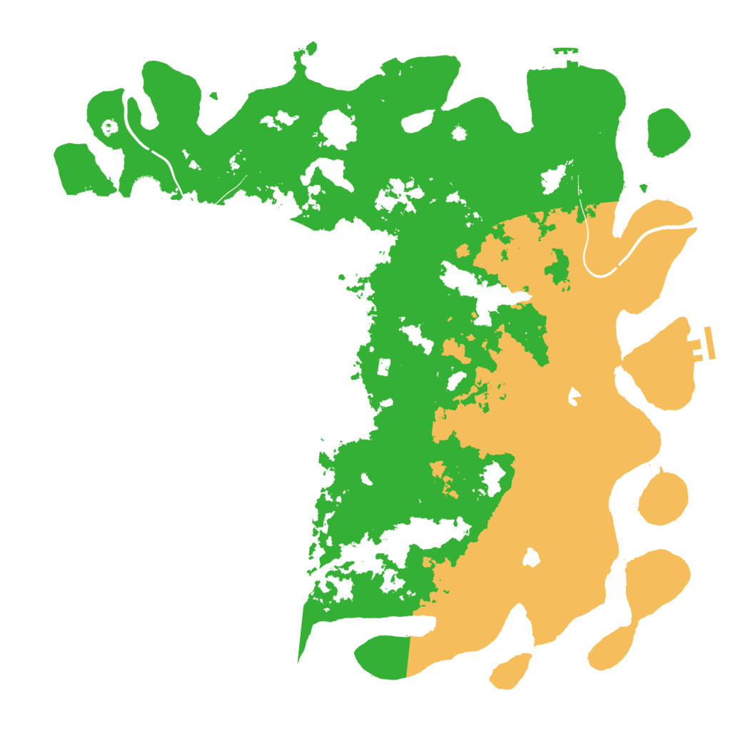 Biome Rust Map: Procedural Map, Size: 4500, Seed: 414232